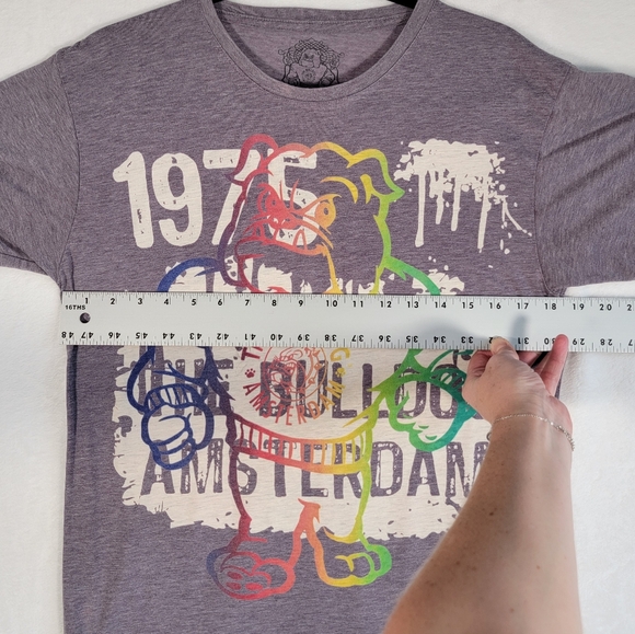 The Bulldog 1975 Amsterdam T-Shirt in Gray/Multi, Size S - Picture 5 of 10